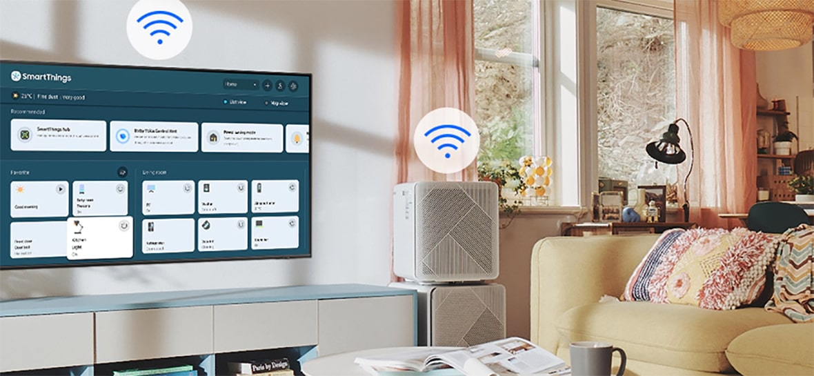 SmartThings در تلویزیون 85QN95B 